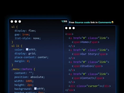 CSS菜单悬停特效