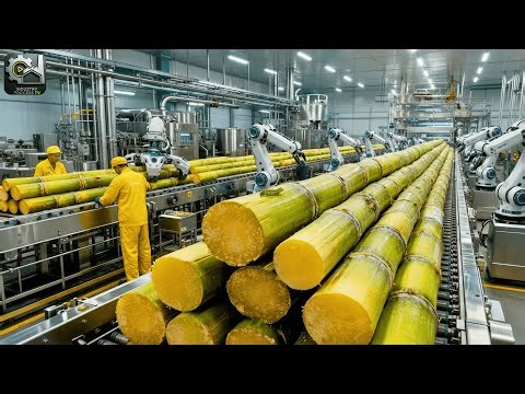 Inside a Modern Sugar Factory: How Fresh Cane Becomes Pure Crystal Sugar (Complete Process)