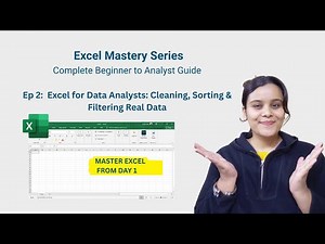 Ep 2: Excel Data Cleaning for Beginners | Structuring, Cleaning, Sorting & Filtering Real CSV Data