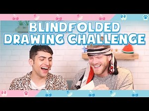 BLINDFOLDED DRAWING CHALLENGE