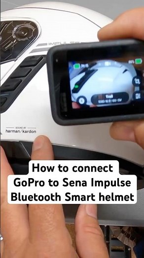How to Connect a GoPro Hero 12+ to a Sena Impulse Bluetooth / Mesh Smart Motorcycle Helmet #sena