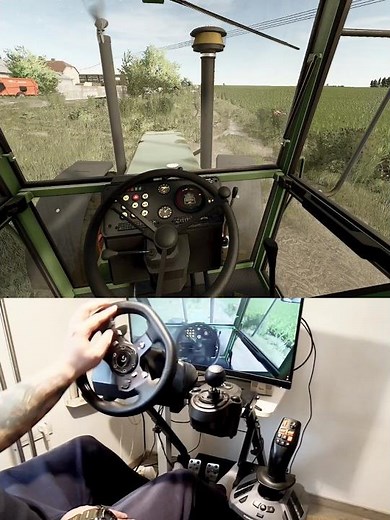 Fendt 615 LSA Turbomatik Steering Wheel Thrustmaster Farmstick #dkgc #fs25 #fendt #agriculture #farm