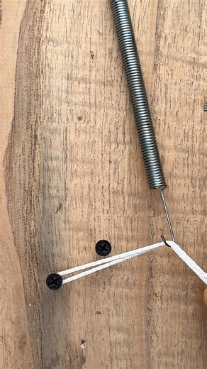 Wow Practical Smart Way To Install A Spring With Rope !