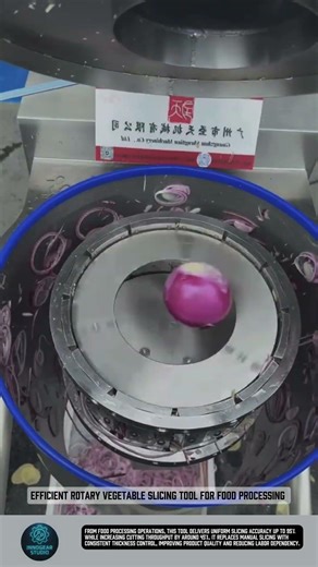 Efficient Rotary Vegetable Slicing Tool for Food Processing #tools