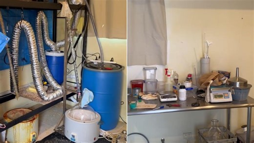 Inside a suburban Sydney drug lab