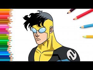 How to draw target/ striped Mark step by step | Invincible comic tutorial