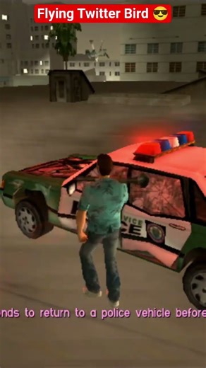 GTA viceCity Flying Twitter Bird😎#gta5 #vicecity #viralvideos #youtubeshorts #gtaonly #viral #shorts