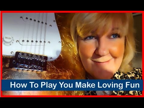 You Make Loving Fun- Fleetwood Mac Christine McVie guitar lesson by Cari Dell (Guitar tutorial)