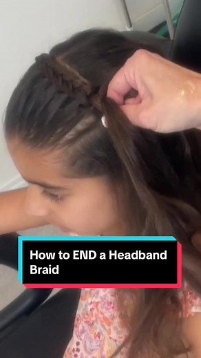 How to Perfectly END a Headband Braid Tutorial