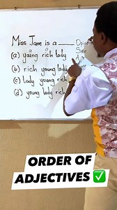 ❌ Some got this wrong #orderofadjectives #englishlanguage #englishlearning #adjective | Learn With Austin 2