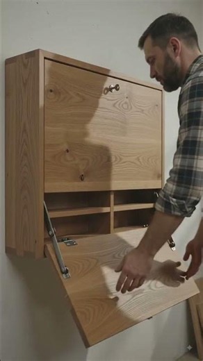 Wall Mounted Foldable Computer Table | Space Saving Design 🔥 #usa