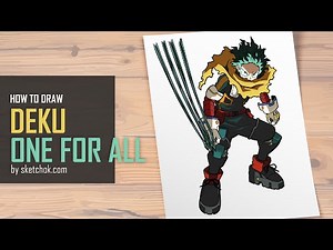 Drawing Deku: Activating Blackwhip & One For All Energy