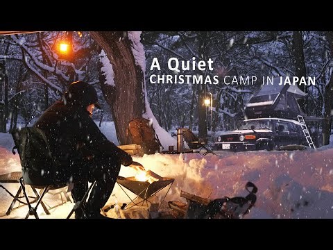 Quiet SOLO Camping in SNOW in Japan [ Wholesome Relaxing camp in a Snowy Forest, ASMR ]