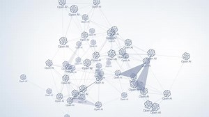 OpenAI Abstract Technology Network Background Loop