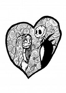 The Nightmare Before Christmas Coloring Page