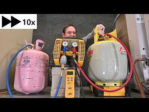 HVAC 127 Recover empty tank, intro recovery machine