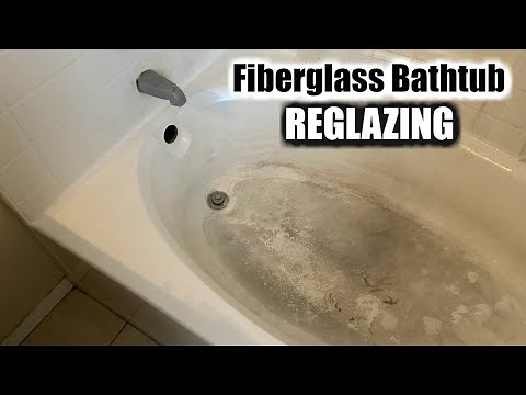 How to Reglaze a Fiberglass Bathtub | Reglaze a Dirty & Stained Fiberglass Bathtub to look like NEW