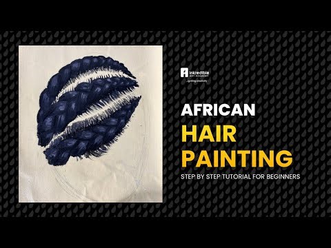 How to paint a realistic African hair | step by step for beginners