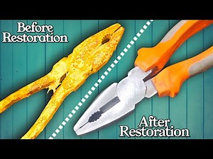 How to Restore a Rusty Pliers | Extreme Rust Removal and Restoration