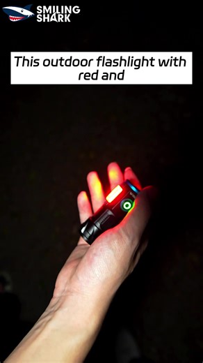 Powerful Laser Flashlight with Red and Blue Flashes