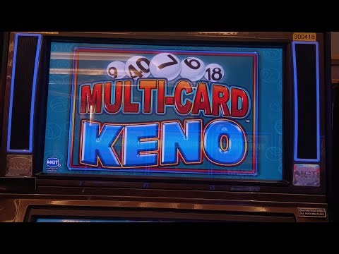 WINNING AT KENO ONLY PLAYING 55 CENTS A GAME!!