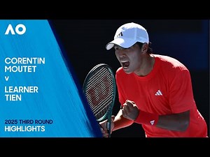 Corentin Moutet v Learner Tien Highlights | Australian Open 2025 Third Round