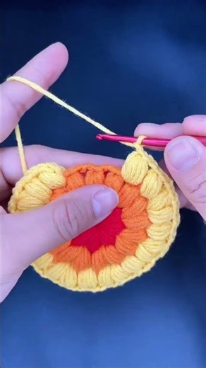 Crochet pop round stitch #crochet #pop #round