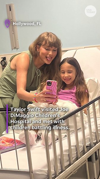 Taylor Swift surprises young patients at Joe DiMaggio Children’s Hospital