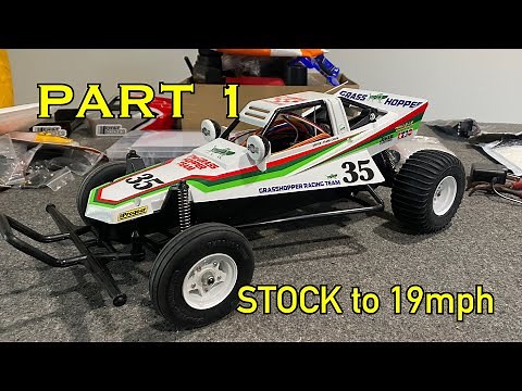 Tamiya Grasshopper stock SPEED run 380 to 540 UPGRADE