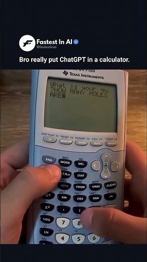 The Craziest AI Hack: ChatGPT on a TI-84 Calculator!