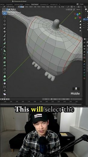 How to select shortest path between two edges? Mark seams. UV unwrap - 3d game character in Blender