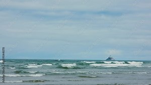 Tillamook Rock Lighthouse Offshore Oregon Coast, Known as Terrible Tilly, in 4K