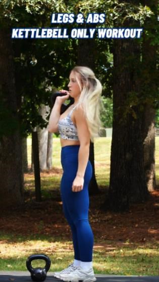 Legs and abs kettlebell-only workout – perfect for home or gym