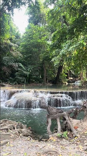Keaw’s Life-Erawan national park and waterfalls #shorts #travel #waterfall #subscribe