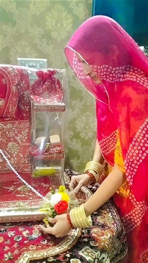 Bridal Rajputi poshak packing ideas 🧿#shortvideo #rajputiposhak #rajasthaniclture #viralvideo #song