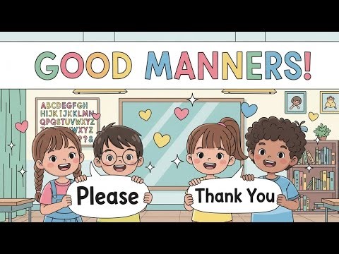 Good Manners 😊 | Kind & Polite Habits for Kids | Happy Tales & Tunes