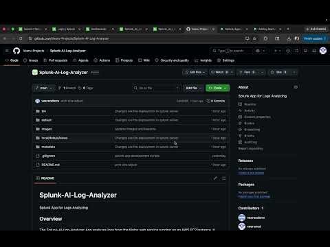 Splunk AI Log Analyzer