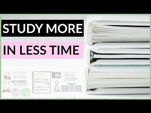 How to STUDY MORE IN LESS TIME: 80/20 RULE (Pareto Principle)