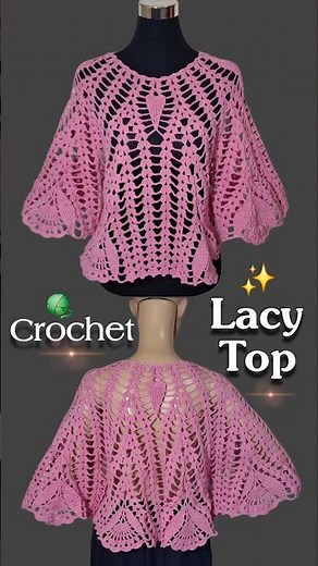 Easy Crochet Lacy Top 💕 Beginner Friendly!