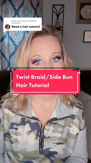 Twist Braid Side Bun Hair Tutorial