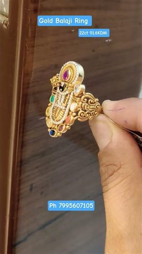 gold Balaji Rings 22ct Hallmark weightless jagdish jewellers #shorts #venkatesh #viralvideo Hyderaba