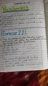 1 CHAPTER No - 21Polinomiats- A polinomial of degree 1 is cal... | Filo