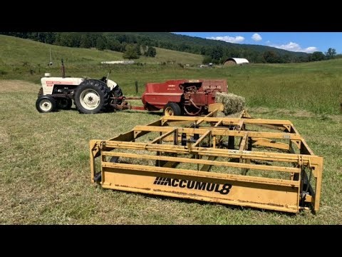 Baling Hay - Early Fall 2025 - David Brown, Ford, and New Holland