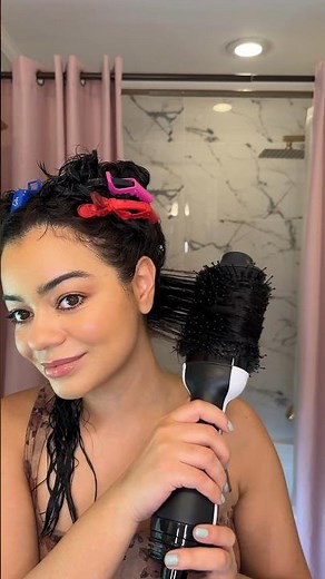 Revlon One Step Hair Dryer & Volumizer on Curly Hair