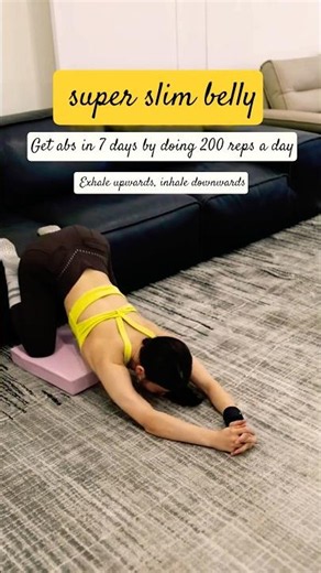 Super Slim Belly 🔥 200 Reps Daily for Stronger Abs #Shorts #Fitness