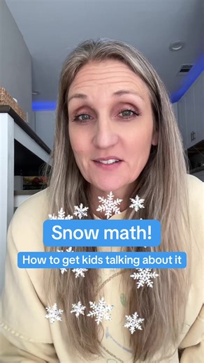Snow math talk - start with an inch! #math #elementary