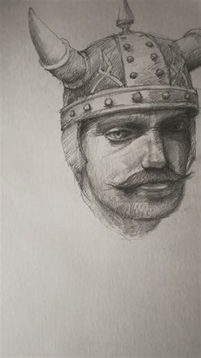 #viking #vikings #draw #drawing #sketch #sketching #pencil #pencilportrait #pencilportrsit