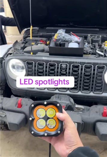 S4 LED spotlights, easy to install Source factory, DM for details #factory #wholesale #spotlights #trucklights #offroad