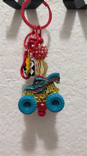 Monster Jam Mini Monster Truck Dragon Handmade Keychain - Etsy