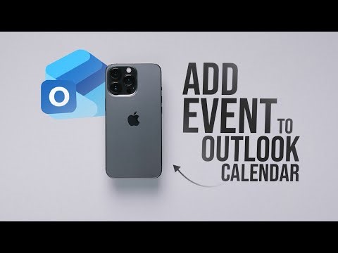 How to Add Event to Outlook Calendar on iPhone (tutorial)